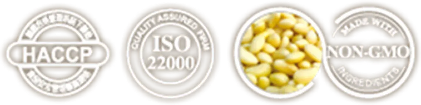 HACCP ISO22000 NON-GMO 認證標章